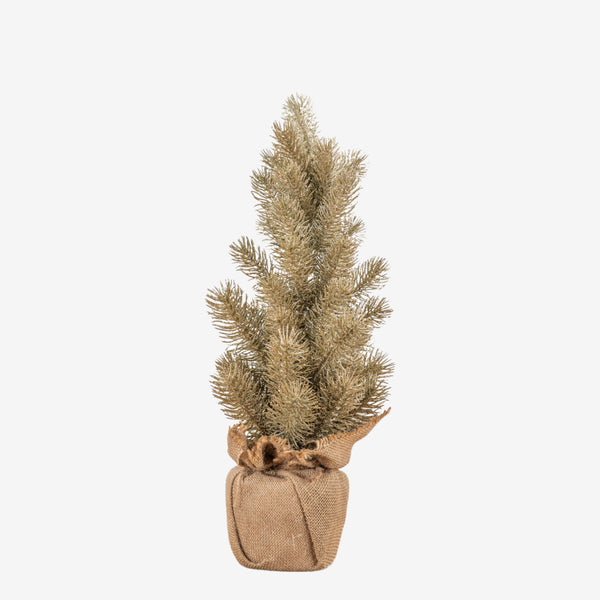 Christmas Pine Tree with Jute Bag - Large