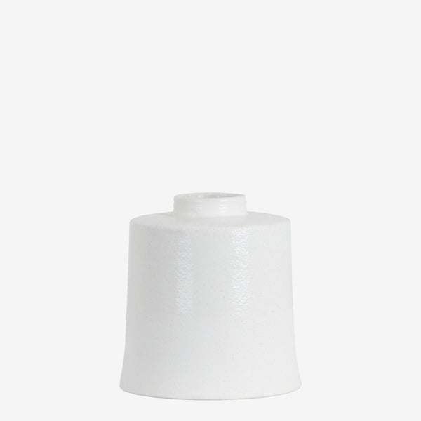 Seville White Ceramic Vase
